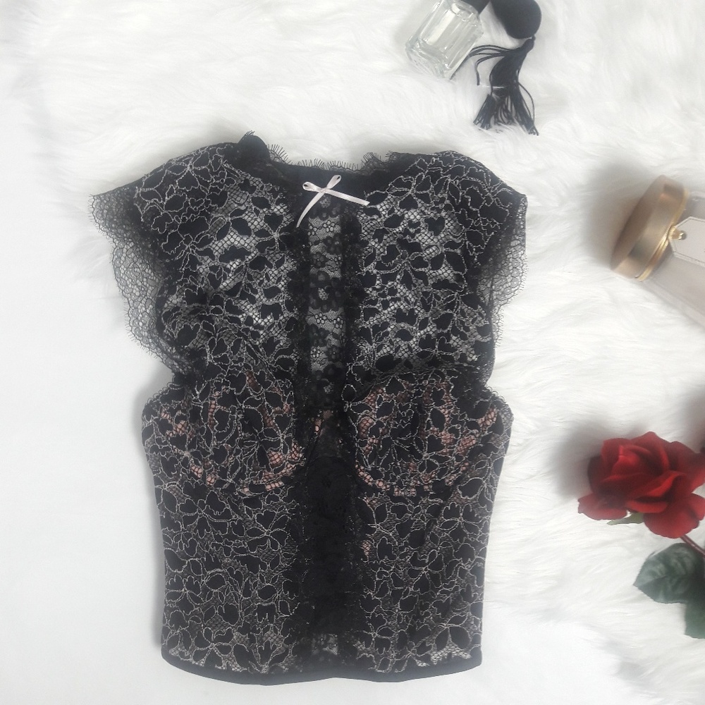 Victoria's Secret high neck lace corset